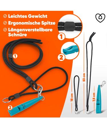 Qomfy Home Dog Pipe with Bracelet & Collar (Blue) - Ideal Recall Training & Educational Aid for Dogs - High-Quality Dog Whistle - Buy Online on SooperMarket.com