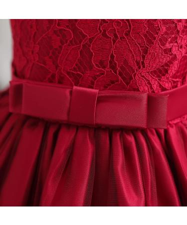 NNJXD Baby Girls Flower Princess Birthday Party Dress 648 Red-a | 6-12 Months - Buy Online on SooperMarket.com