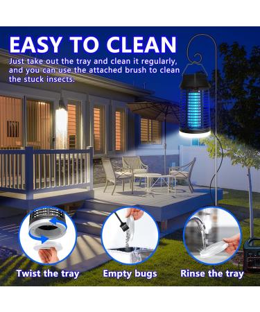 15W UV Mosquito Trap - Electric Insect Catcher with LED & Remote Control | Effective Indoor & Eaves Fly Trap - Buy Online on SooperMarket.com