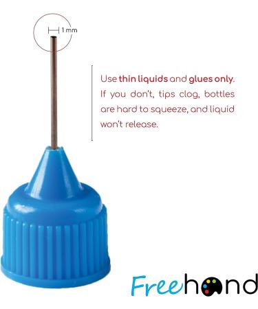 Precision Tip Applicator Bottle Four 1 Oz. Bottles and 12 Tips for Multi-Purpose Use - Buy Online on SooperMarket.com