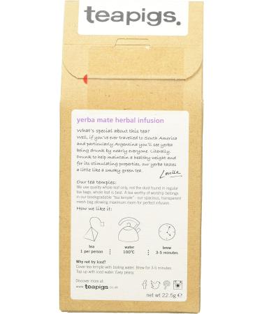 Teapigs Yerba Mate Tea 15 Teabags - Energizing Herbal Tea Blend - Buy Online on SooperMarket.com