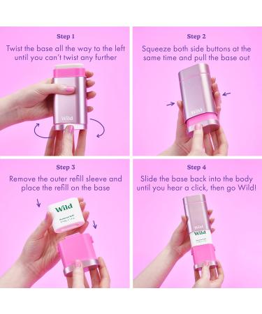 Wild - Natural Refillable Deodorant - Vegan & Eco-Friendly - Aluminium Free - Long Lasting Protection - 100% Natural Ingredients - Jasmine & Mandarin Blossom Refill - 40g Jasmine & Mandarin Blossom 40 g (Pack of 1) - Buy Online on SooperMarket.com