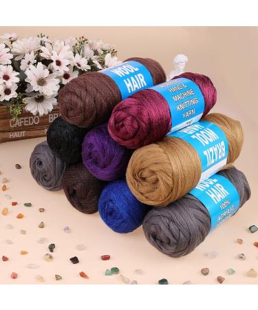 COOKOO 4 Roll Natural Black Brazilian Wool Hair Acrylic Yarn for African Crochet Hair - Jumbo Braids, Senegalese Twists, Faux Locs - 70G/Roll (1B) - Buy Online on SooperMarket.com
