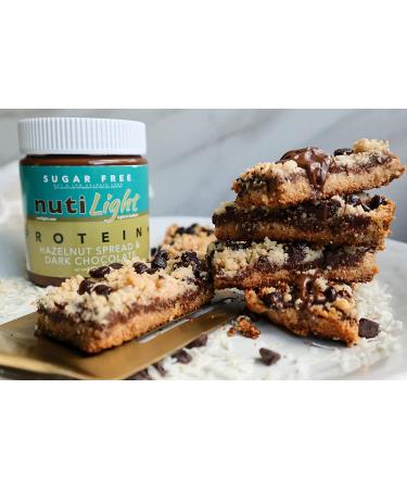Nutilight Sugar Free Protein Hazelnut Spread and Dark Chocolate - Keto, Diabetic Friendly, Vegan, Non-GMO - 11 Ounces - Buy Online on SooperMarket.com