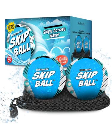 The ultimate jumping ball - water -jumping ball (2 -pack) create permanent memories with your friends and your family on the beach lake or pool - ideal for all age groups Blue - Spots