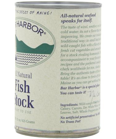 Bar Harbor Fish Stock 15 oz. (Pack of 6) - Premium Fish Broth for Cooking - Buy Online on SooperMarket.com