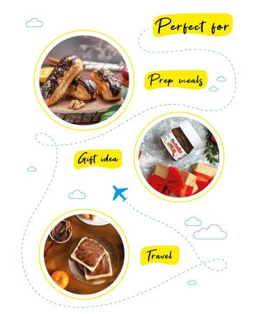 Mini Nutella Glass Jars (0.88 Oz) Weekly Pack - 7 Units with Mini Spoons, Atrevo Bundle - Buy Online on SooperMarket.com