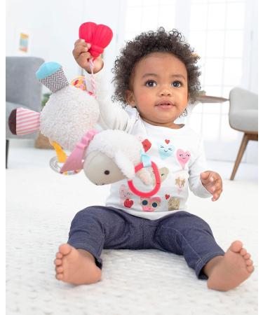 Skip Hop Bandana Buddies Llama Baby Toy - Multi-Sensory Teething Rattle with Textures - Buy Online on SooperMarket.com