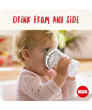 NUK Magic Cup Sippy Cup | 360 Anti-Spill Rim | BPA-Free | 230ml | Blue Cat | 8+ Months | Leak-Proof | 1 Count - Buy Online on SooperMarket.com