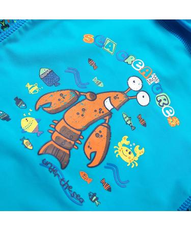 BONVERANO Baby Boys Swimsuit | Toddler Bathing Suit with UPF 50+ Protection | 2-3 Years | Lobster Design - Buy Online on SooperMarket.com