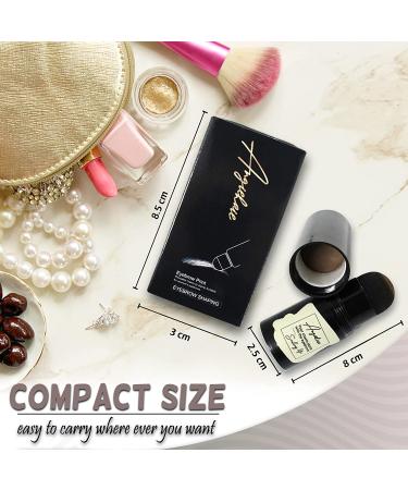 Dark Brown Eyebrow Stamp Stencil Kit | 24 Pc Brow Definer & Shaping Stencils Set - Buy Online on SooperMarket.com