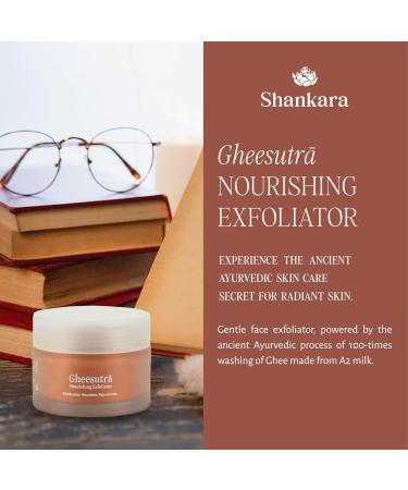 Shankara Gheesutra Face Exfoliator - Nourishing Ayurvedic Scrub with A2 Ghee & Almonds for Glowing Skin - Buy Online on SooperMarket.com