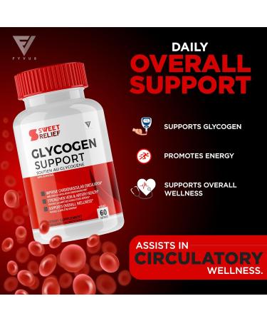 Sweet Relief Glycogen Capsules Sweet Relief Glycogen Health and Wellness Multivitamin Support Supplement Sweet Relief Advanced Maximum Strength Blood Sugar Cleanse Support Relief (60 Capsules) - Buy Online on SooperMarket.com