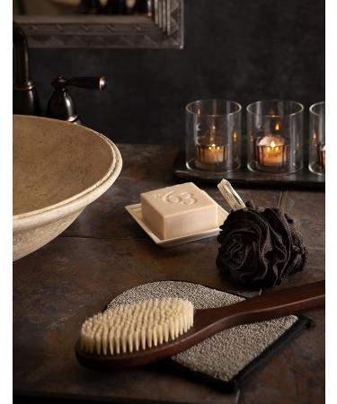 Urbana Spa Prive Men's Bamboo Charcoal Body Brush - Exfoliating Brush for Detoxifying and Rejuvenating Skin - Buy Online on SooperMarket.com