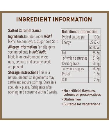 Joe & Seph's Salted Caramel Sauce (3x230g) - Gourmet Caramel Drizzle for Ice Cream, Coffee, and Baking - Buy Online on SooperMarket.com