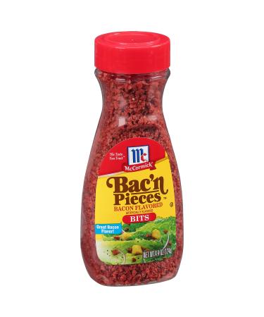 McCormick Bac'n Pieces Bacon Flavored Bits, 4.4 oz Bacon Bits Imitation 4.4 Ounce (Pack of 1)