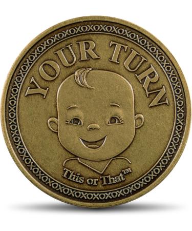 Diaper Changing Decision Making Coin for Expecting Parents | Fun Parenthood Celebration Gift - Buy Online on SooperMarket.com
