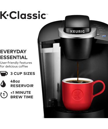 Keurig K-Classic Coffee Maker - Single Serve Pod Brewer, Programmable, Black - Buy Online on SooperMarket.com