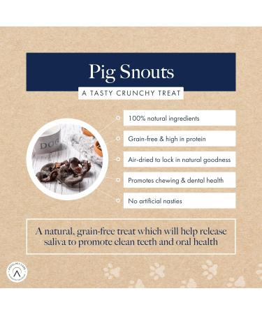 Hollings Pig Snouts Dog Treats 100% Natural Air Dried Crunchy Chews for Adult Dogs Grain Free & High in Protein (2kg Loose) 200 g (Pack of 1) - Buy Online on SooperMarket.com