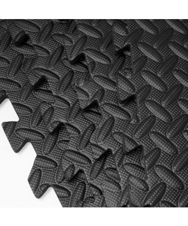 Buy EYEPOWER 4-Pack 1cm Floor Protection Mats - 63x63 Fitness Mat 1.6qm - Durable Edge-Protective Mats for Home Gym - Buy Online on SooperMarket.com