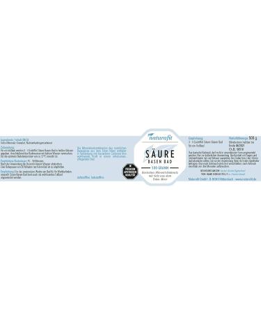 Naturafit Acid Base Bath Powder - 500g | Soothing pH-Balancing Bath Experience | International Shipping Available - Buy Online on SooperMarket.com