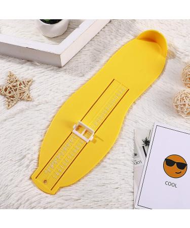 Healifty Shoe Sizer Measuring Device for Adults and Kids - Yellow Foot Measurement Gauge - Buy Online on SooperMarket.com