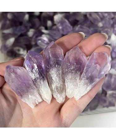 Crystal Natural Amethyst Cluster Rough Gravel Rock Crystal Raw Gemstone Decoration HOMEZHOU (Size : 100G) - Buy Online on SooperMarket.com