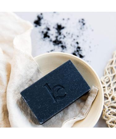 Peppermint Tea Tree Charcoal Face Wash Bar Soap - Antibacterial Cleanser for Oily Skin, Acne & Blackheads - Natural Facial Cleanser for Men & Women - Buy Online on SooperMarket.com