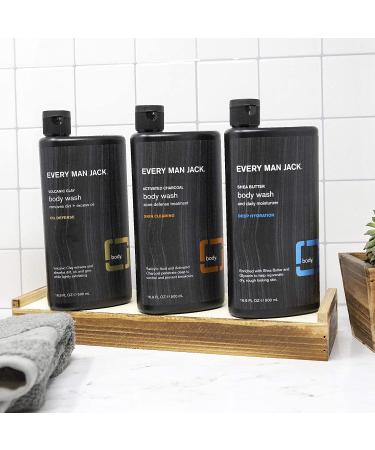Every Man Jack Body Wash - Volcanic Clay, 16.9 Fl Oz | Natural Men's Shower Gel - Buy Online on SooperMarket.com