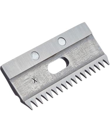 Hauptner 86833000 Standard Re-shearing Top Comb for Horses - 17 Teeth Silver | International Shipping Available - Buy Online on SooperMarket.com