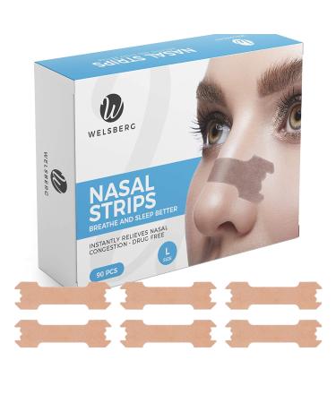 90x Snore Stopper Anti snoring Nasal Strips for Men Women Better Sleep Nose Strips Size L