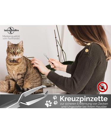 Professional Tick Tweezers | 13.5 cm Tick Remover & Gripper - Ultimate Tick Removal Tool for Safe International Shipping - Buy Online on SooperMarket.com