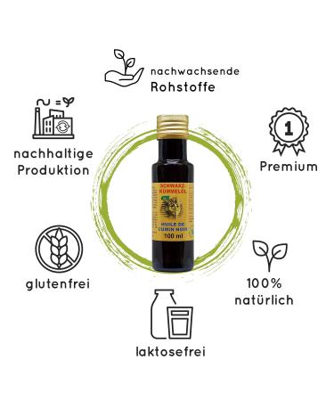 Original Egyptian Organic Black Cumin Oil - Cold Pressed in Germany | Unique Spicy Taste - The Oriental Gold - International Shipping Available - Buy Online on SooperMarket.com