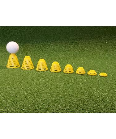 BirTee PRO Speed Golf Tees - Enhanced Durability - 8 Pack | Indoor Simulator Tees - White Plastic - Buy Online on SooperMarket.com