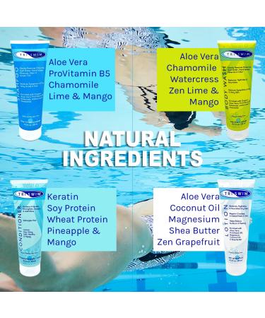 TRISWIM Serious Swimmers Splash Box - After Swim Body Wash Shampoo Conditioner Lotion & Anti-Chafe Spray | Ultimate Swim Care Set - Buy Online on SooperMarket.com