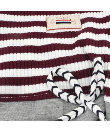 Ranphy Small Dog Stripe Jumpsuit Pajamas - Comfy Cotton Pet Clothes for Boys - Size XXL - Buy Online on SooperMarket.com