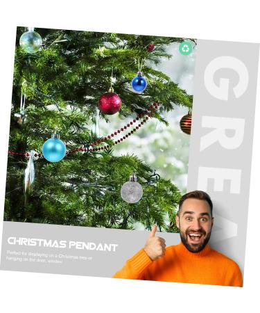 OFFSCH 7 Boxes Christmas Tree Pendant Ornament Outdoor Decoration Christmas Pendant Tree Decoration Hanging - Buy Online on SooperMarket.com