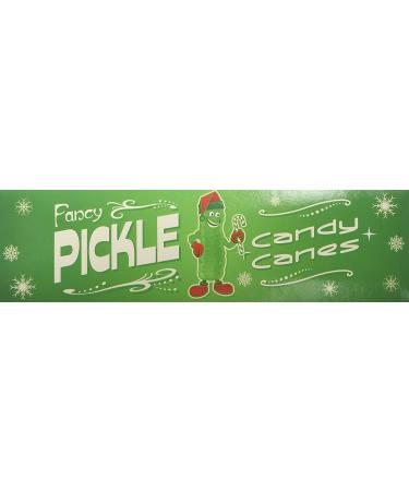 Fancy Pickle Flavored Candy Canes - 3.8 OZ | Unique Gourmet Holiday Treat - Buy Online on SooperMarket.com