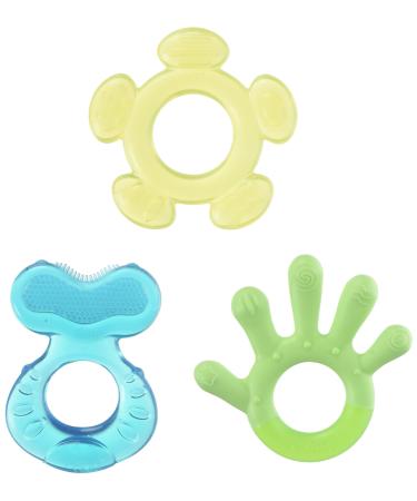 Nuby 3 Step Soothing Teether Set, BPA Free - Colors may vary. Multi