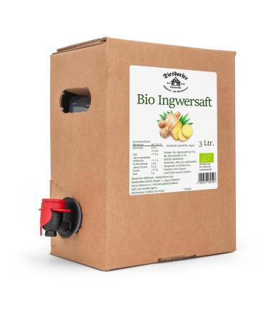 Diesdorfer Organic Ginger Juice 3 L Bag in Box Direct Juice Vegan 100%