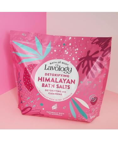 Himalayan Bath Salts by Lavology - 5kg Pack - All Natural Ingredients - Detoxify, Cleanse, Purify - Buy Online on SooperMarket.com