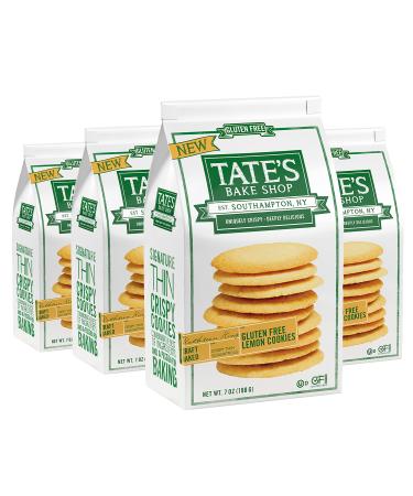 Tate's Bake Shop Gluten Free Lemon Cookies, Gluten Free Cookies, 4 - 7 oz Bags