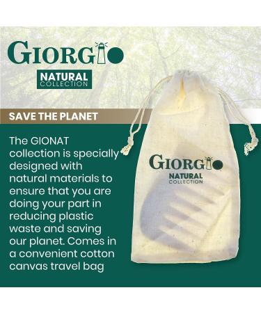 Giorgio GIONAT8 Small Natural Wooden Hair Comb for Curly & Thick Hair - Buy Online on SooperMarket.com