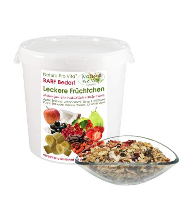 Barffruits Dog natural fruit mixture gluten -free grain -free sugar -free without chemistry vitamin -rich fruit mix barfen dog naturalaprovita 1kg