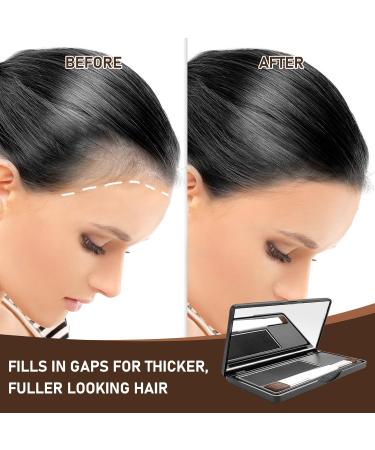 Root Cover Up Black Hairline Powder Root Touch Up Powder Hide Your Grey Roots and Bald Spots Quickly and Easily Root Cover Up Hair Toppers for Women & Men Hair Fibers for Thinning Hair 6.5g - Buy Online on SooperMarket.com