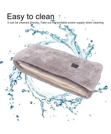 ZLXHDL USB Electric Heated Neck Pillow & Winter Scarf for Women - Intelligent Thermal Heating 3 Temperature Settings Perfect for Cold Weather (Gray) - Buy Online on SooperMarket.com