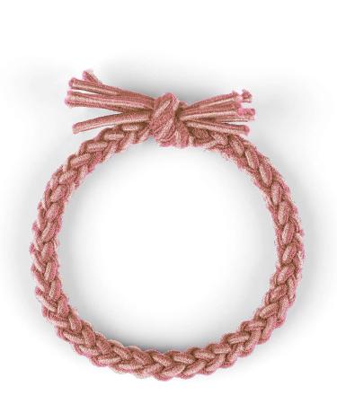 Braided Hair Scrunchies Pink with 2 Beautiful Colours for Everyday Use 5 Pieces Hair Scrunchies Set - Buy Online on SooperMarket.com