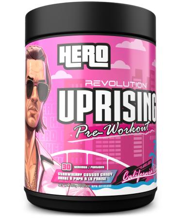 Revolution Nutrition Uprising Hero Citrulline Malate 2:1 DMAE Lion's Mane Caffeine For Men & Women 450g 30 Servings Strawberry Cotton Candy Strawberry Cotton Candy 450g
