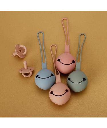 Socub Silicone Pacifier Holder Case - BPA Free, Attaches to Stroller & Diaper Bag, Easy to Clean - Buy Online on SooperMarket.com