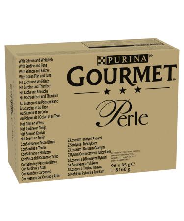 Gourmet Perle Seaside Duo in Gravy Wet Cat Food 96x85g Seaside Duo 8.02 kg (Pack of 1)